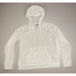 Rip Skirt Hawaii  UPF 50 White Sun Hoody Beach Resort Wear  - S